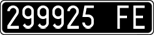 License plate of Italy, Cars (1927 year series)