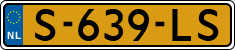 License plate of the Netherlands, Cars