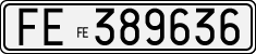 License plate of Italy, Cars (1927 year series)