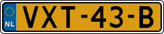 License plate of the Netherlands, Light Commercial Vehicles (1994 system)