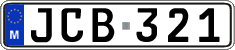 License plate of Malta, Regular plates (ABC 123)