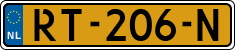 License plate of the Netherlands, Cars