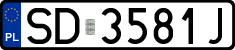 License plates of Poland, Regular car plates
