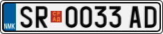 License plate of North Macedonia, Regular plates (2012)