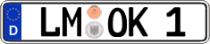 German license plate, Regular plates