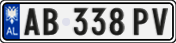 License plate of Albania, Cars (2011)