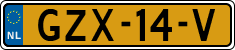License plate of the Netherlands, Cars