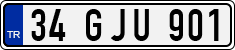 License plate of Turkey, Regular plates