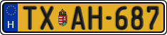 license plates of Hungary, Taxi (2022)