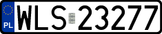 License plates of Poland, Regular car plates