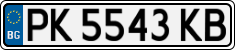 License plate of Bulgaria, Cars
