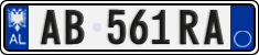 License plate of Albania, Cars (2011)