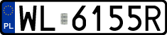 License plates of Poland, Regular car plates