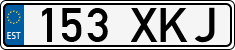 License plate of Estonia, Regular car plates