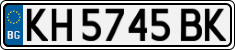 License plate of Bulgaria, Cars