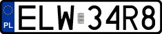 License plates of Poland, Regular car plates