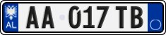License plate of Albania, Cars (2011)