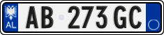 License plate of Albania, Cars (2011)