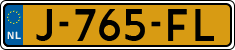 License plate of the Netherlands, Cars