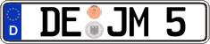 German license plate, Regular plates