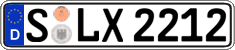 German license plate, Regular plates
