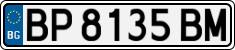 License plate of Bulgaria, Cars