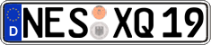 German license plate, Regular plates