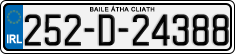 License plate of Ireland, Regular plates