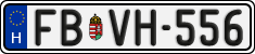 license plates of Hungary, Regular plates (2022)