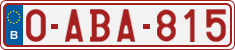 License plate of Belgium, Regular plates (2010)