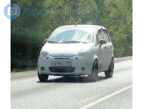 к619кх123, Daewoo Matiz