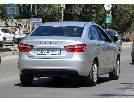 а003вр761, Lada (VAZ) Vesta