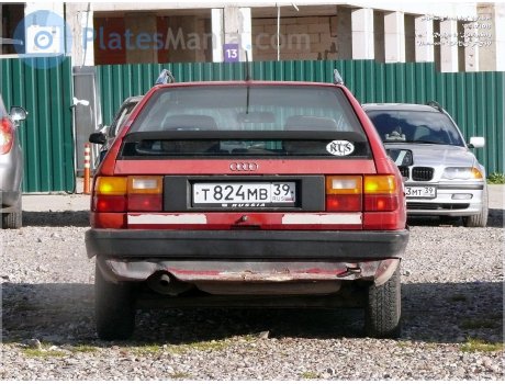 т824мв39, Audi 100