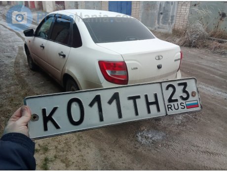 к011тн23, License plate without vehicle