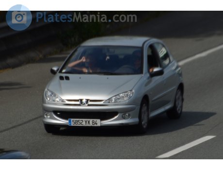 5852 YX 84, Peugeot 206