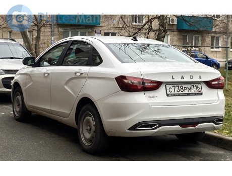 с738рм716, Lada (VAZ) Vesta