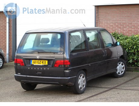 61-GZ-KX, Peugeot 806