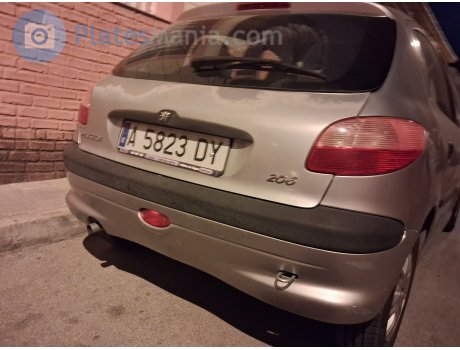 A 5823 DY, Peugeot 206