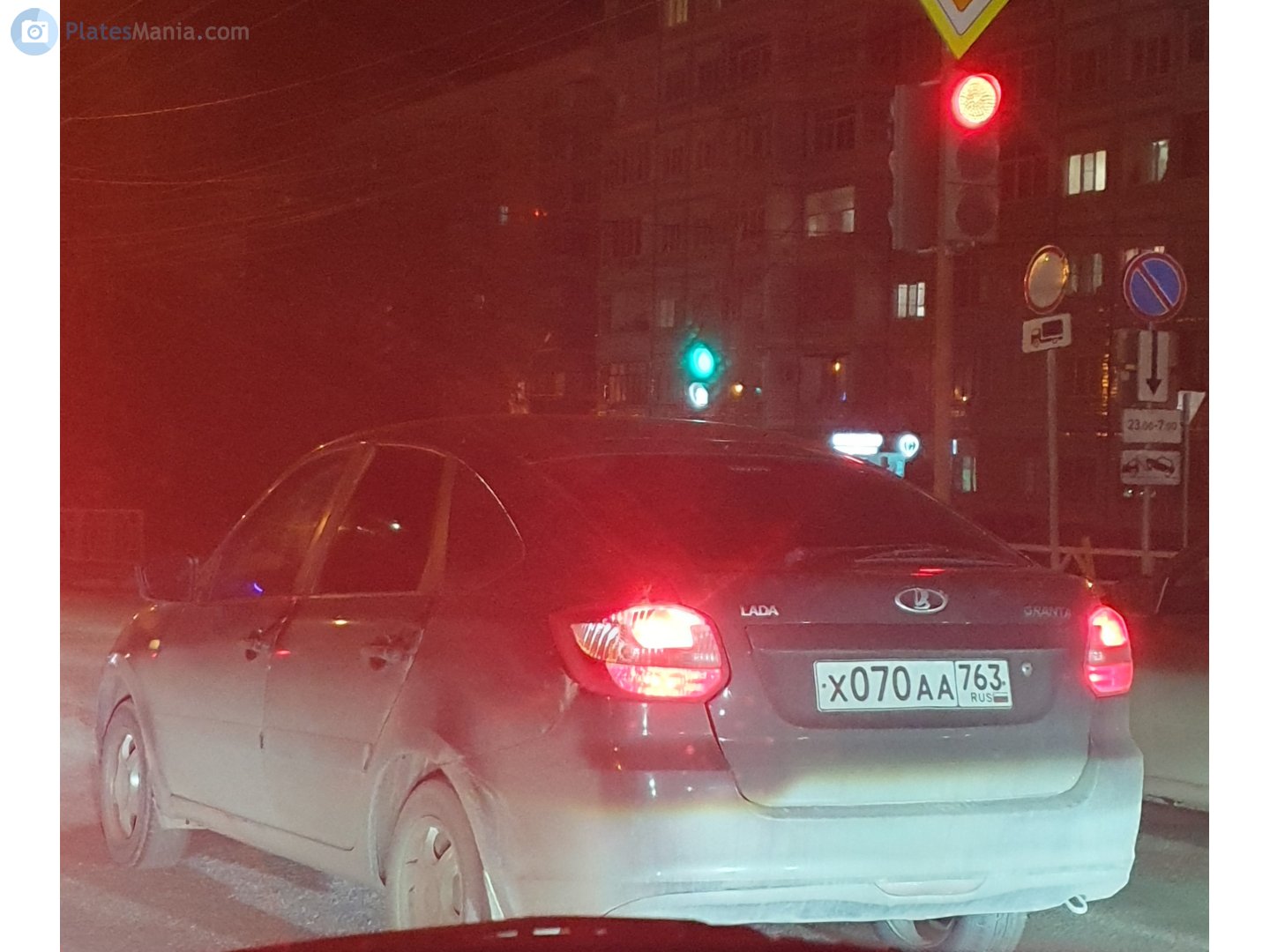 х 070 аа 763, Lada (VAZ) 2191 Granta 