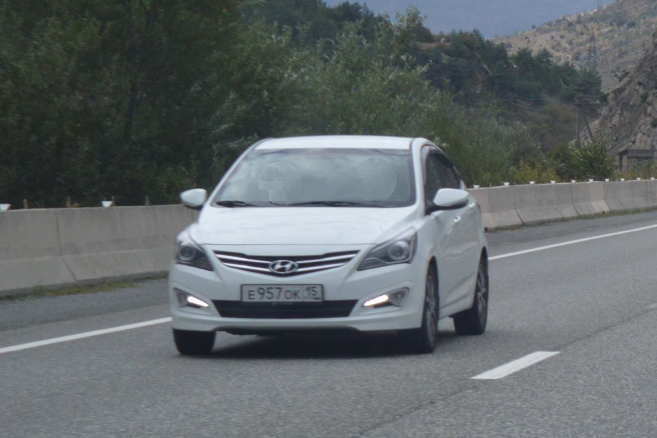 е 957 ок 15, Hyundai Solaris 1st gen Sedan (RB), facelift, 2014–2017