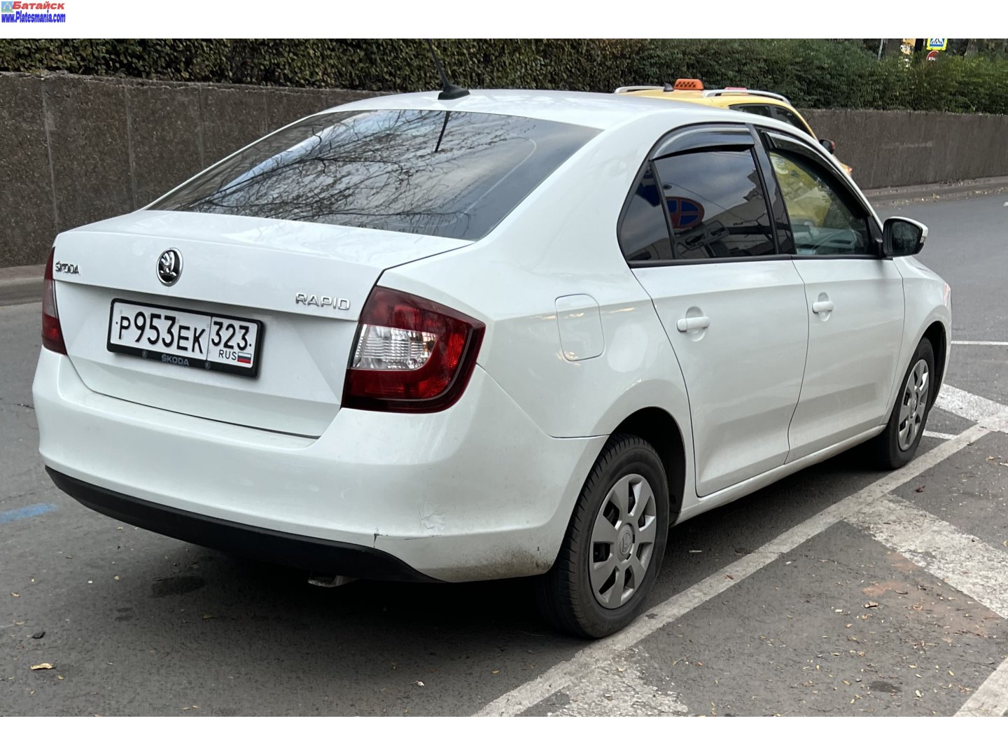 р 953 ек 323, Skoda Rapid Liftback (NH3), 2012–2020