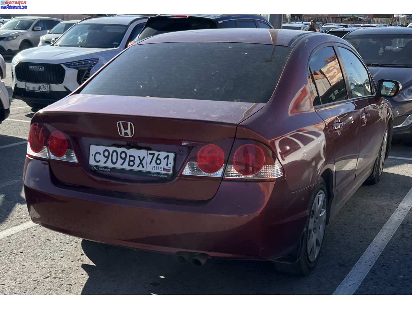с 909 вх 761, Honda Civic 8th gen Sedan (FD; Global-market), 2005–2012