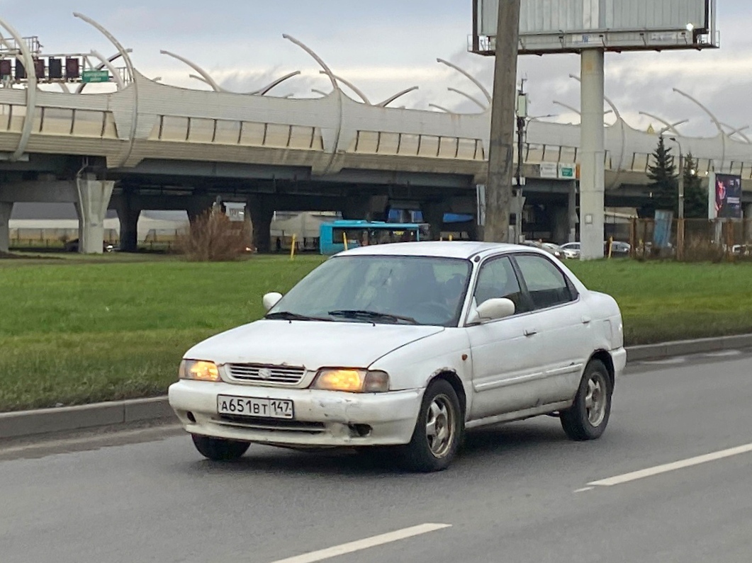 а 651 вт 147, Suzuki Baleno 1st gen Sedan (EG), 1995–2002