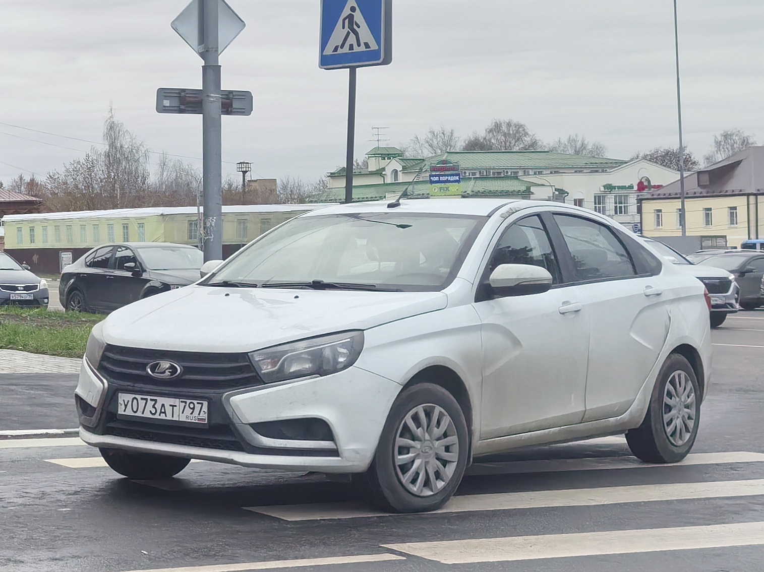 у 073 ат 797, Lada (VAZ) Vesta 1st gen Sedan (GFL), 2015–2022