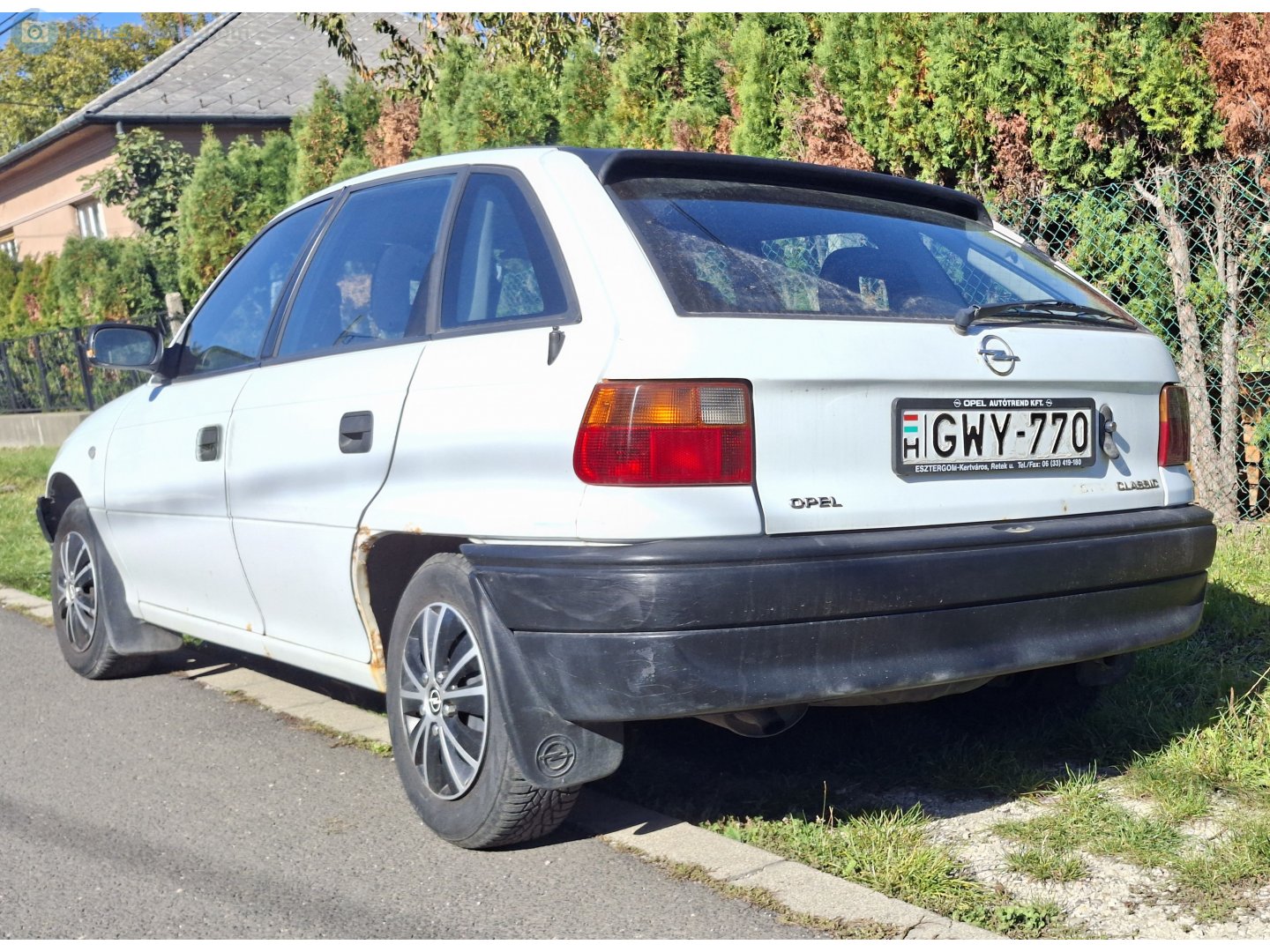 GWY-770, Opel Astra 1st gen 5-door Hatch (F; T92), 1991–1998 (–2002 for Eastern Europe)