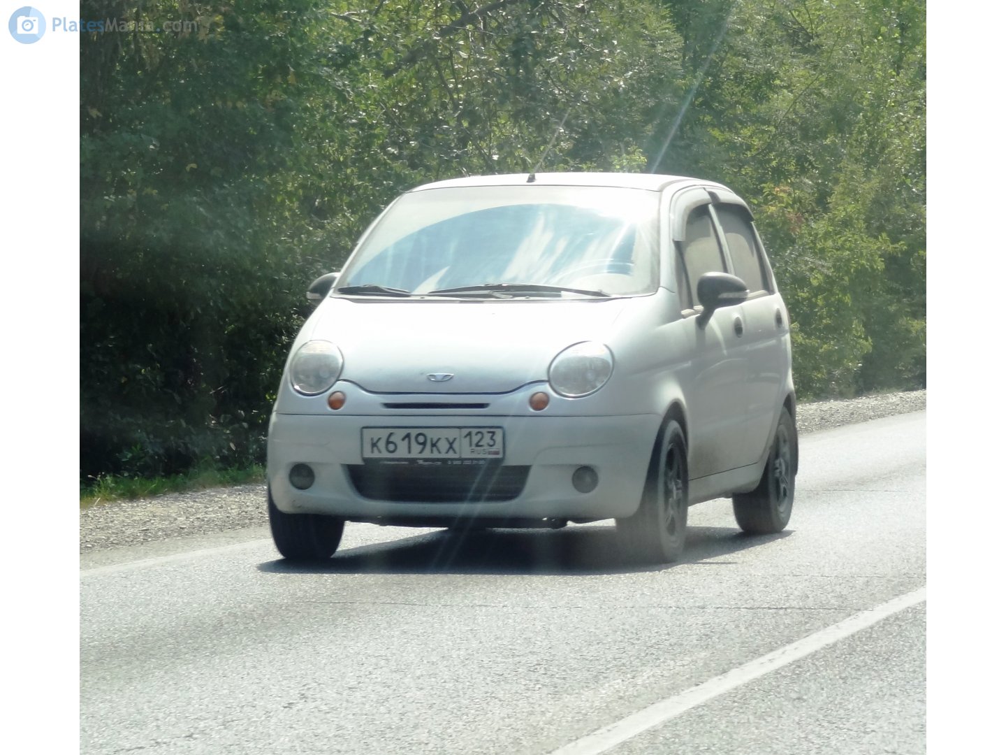 к 619 кх 123, Daewoo Matiz 1st gen (M150), facelift, 2000­–2011  (­–2015 for CIS-market)