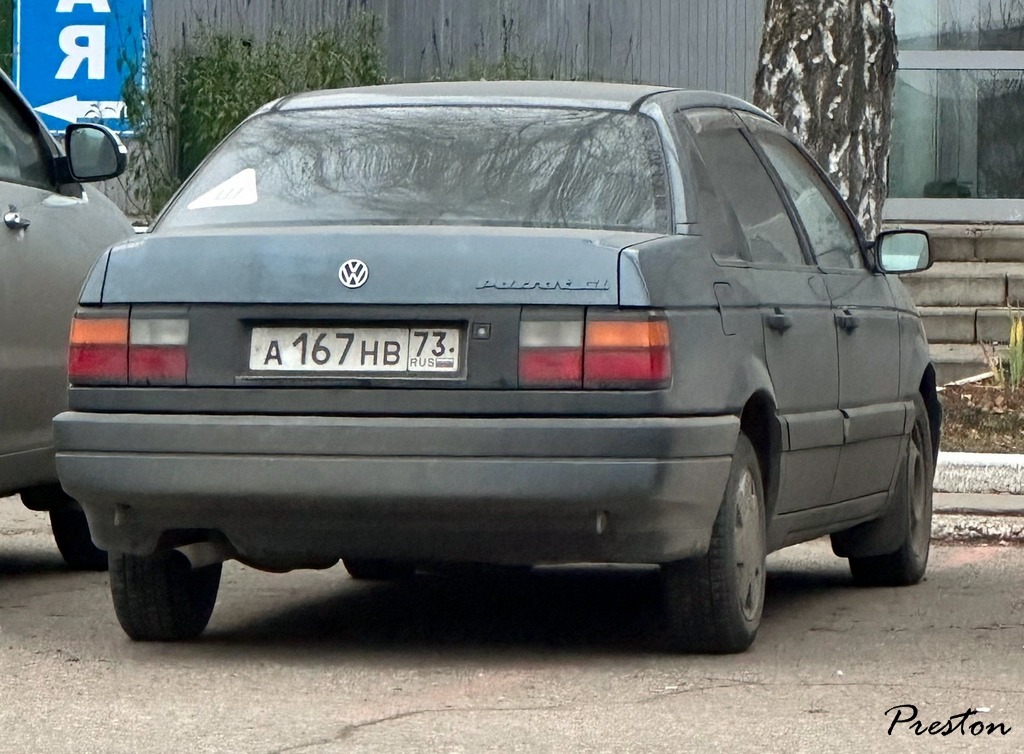 а 167 нв 73, Volkswagen Passat 3rd gen Sedan (B3; 35i), 1988–1993