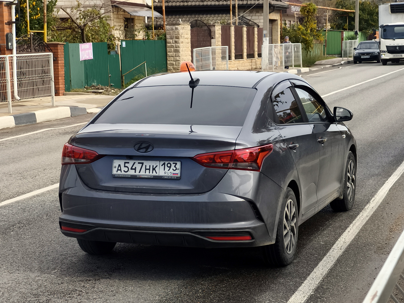 а 547 нк 193, Hyundai Solaris 2nd gen (HCR), 2017–2020