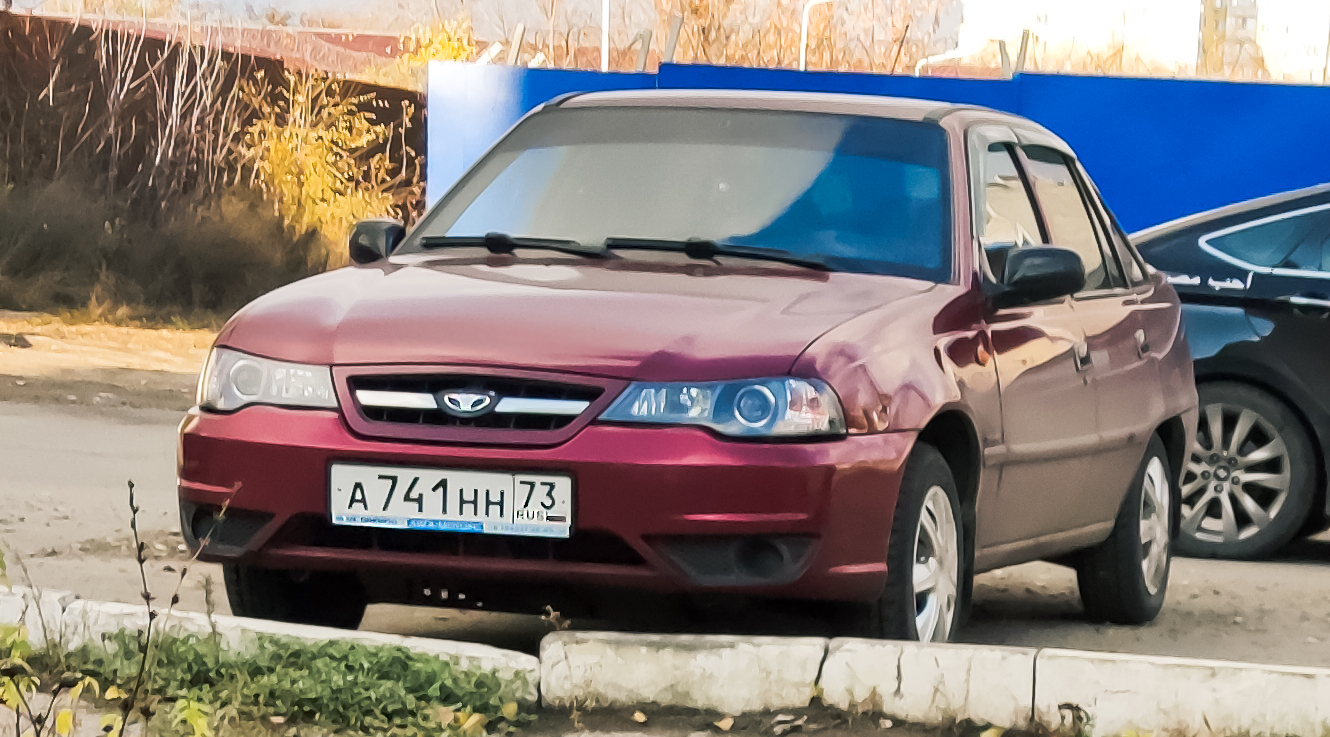 а 741 нн 73, Daewoo Nexia 1st gen Sedan (T-body; CIS-market), facelift, 2008–2016