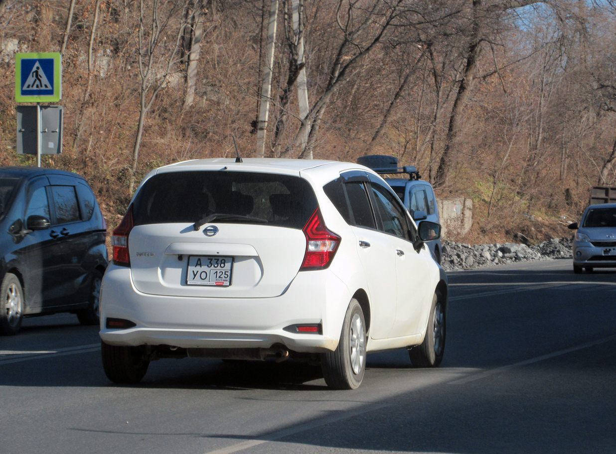 а 338 уо 125, Nissan Note 2nd gen (E12), 2012–2020